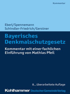 cover image of Bayerisches Denkmalschutzgesetz